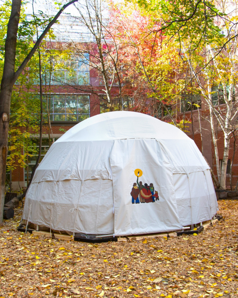 First Nations House Teaching Lodge. Photo by Aaron Mason.